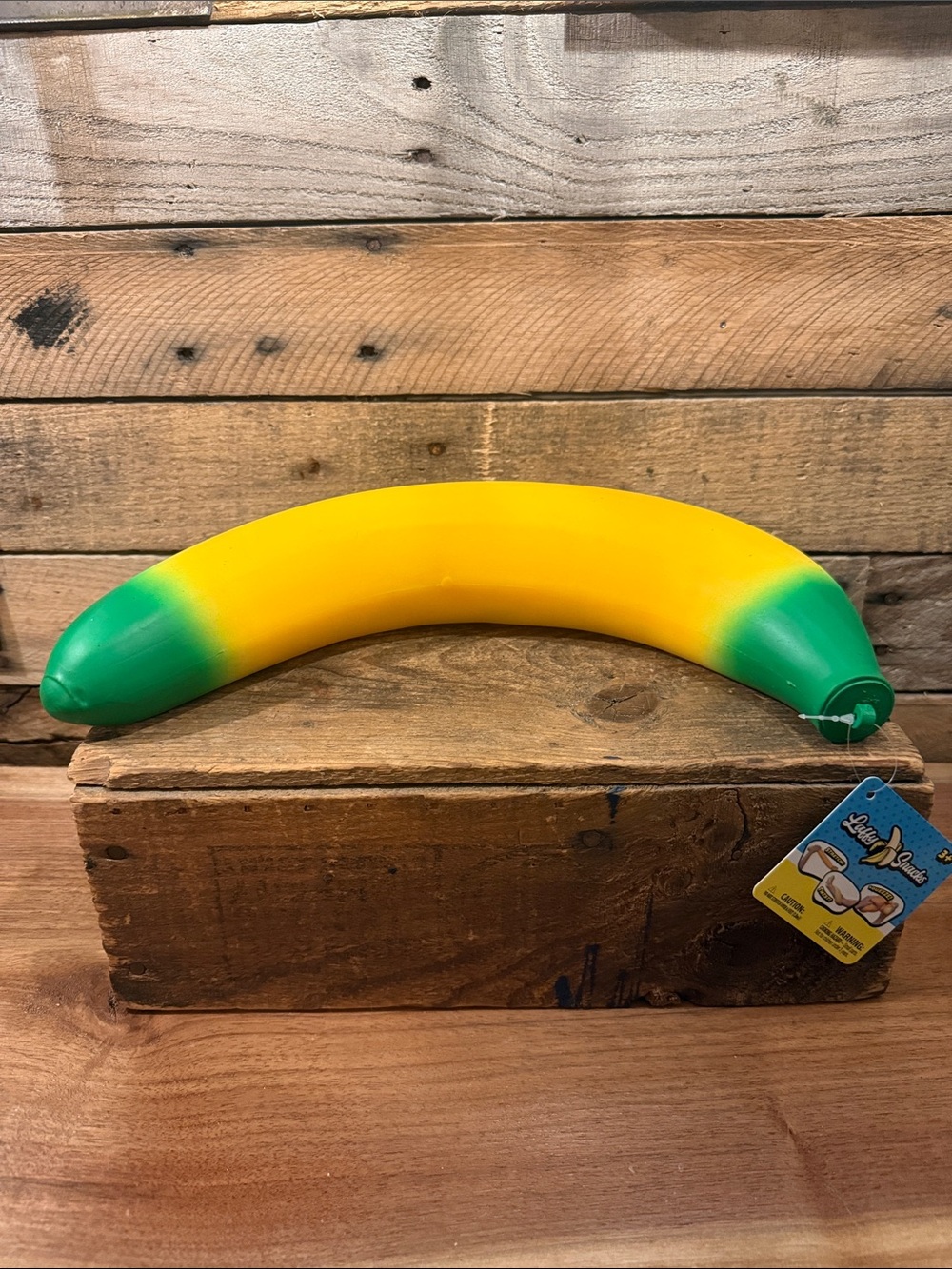 Banana Soft Squishy Kids Toy - Yellow/Green